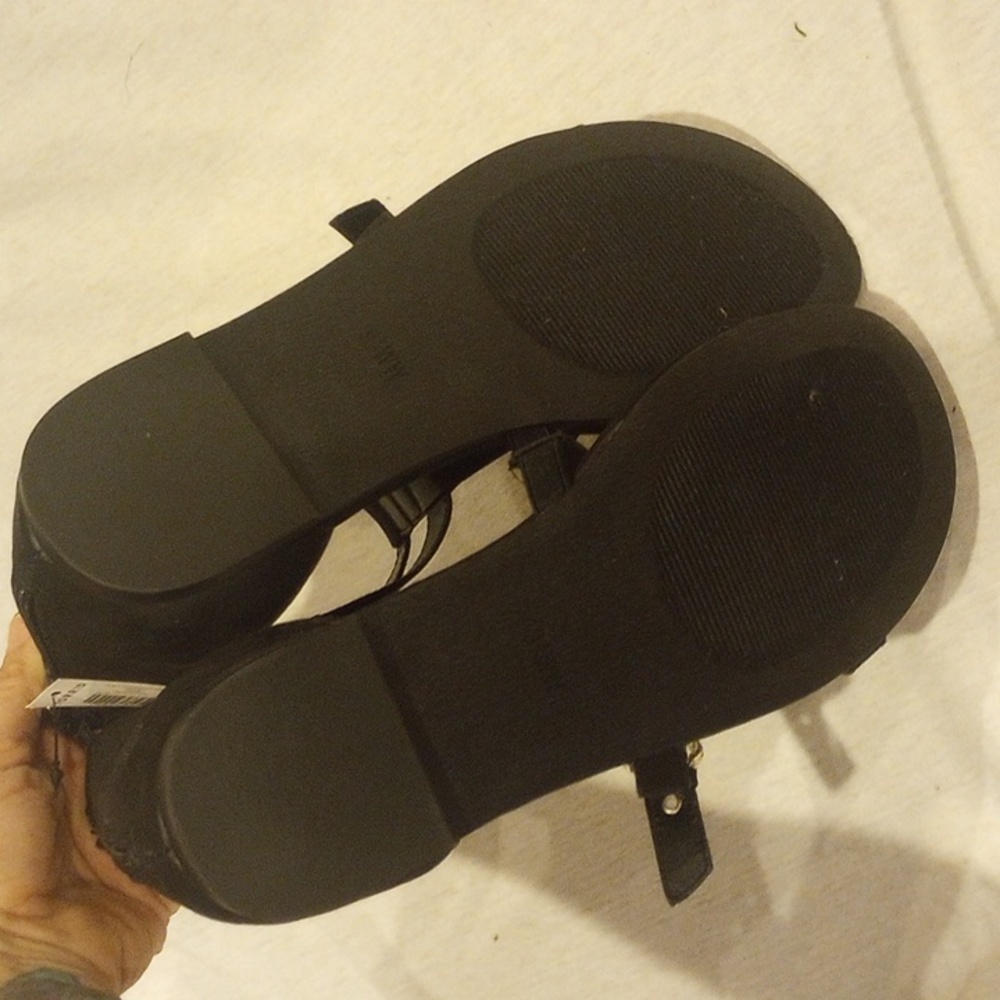 torrid Black Strappy Gladiator Sandals with Silver Buckles - Picture 4 of 5